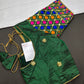 Green Embriodery Work Blouse - 