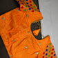 Orange Embriodery Work Blouse - 