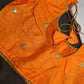 Orange Embriodery Work Blouse - 