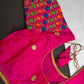 Pink Embriodery Work Blouse - 