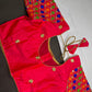 Pink Embriodery Work Blouse - 