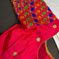 Pink Embriodery Work Blouse - 