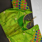 Green Embriodery Work Blouse - 