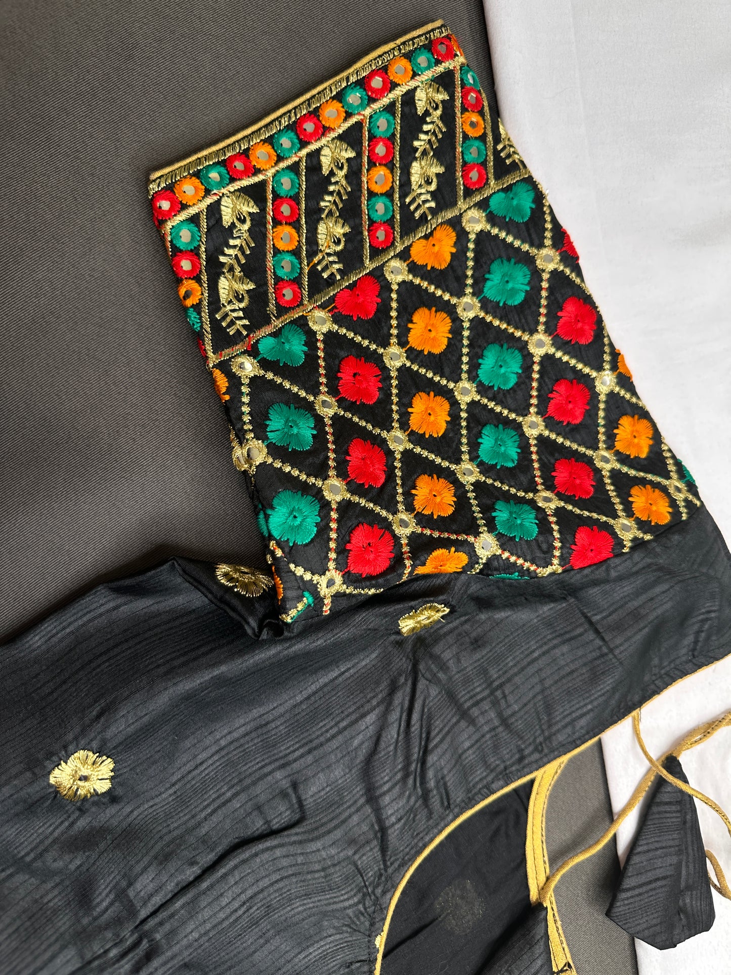 Black Embriodery Work Blouse - 