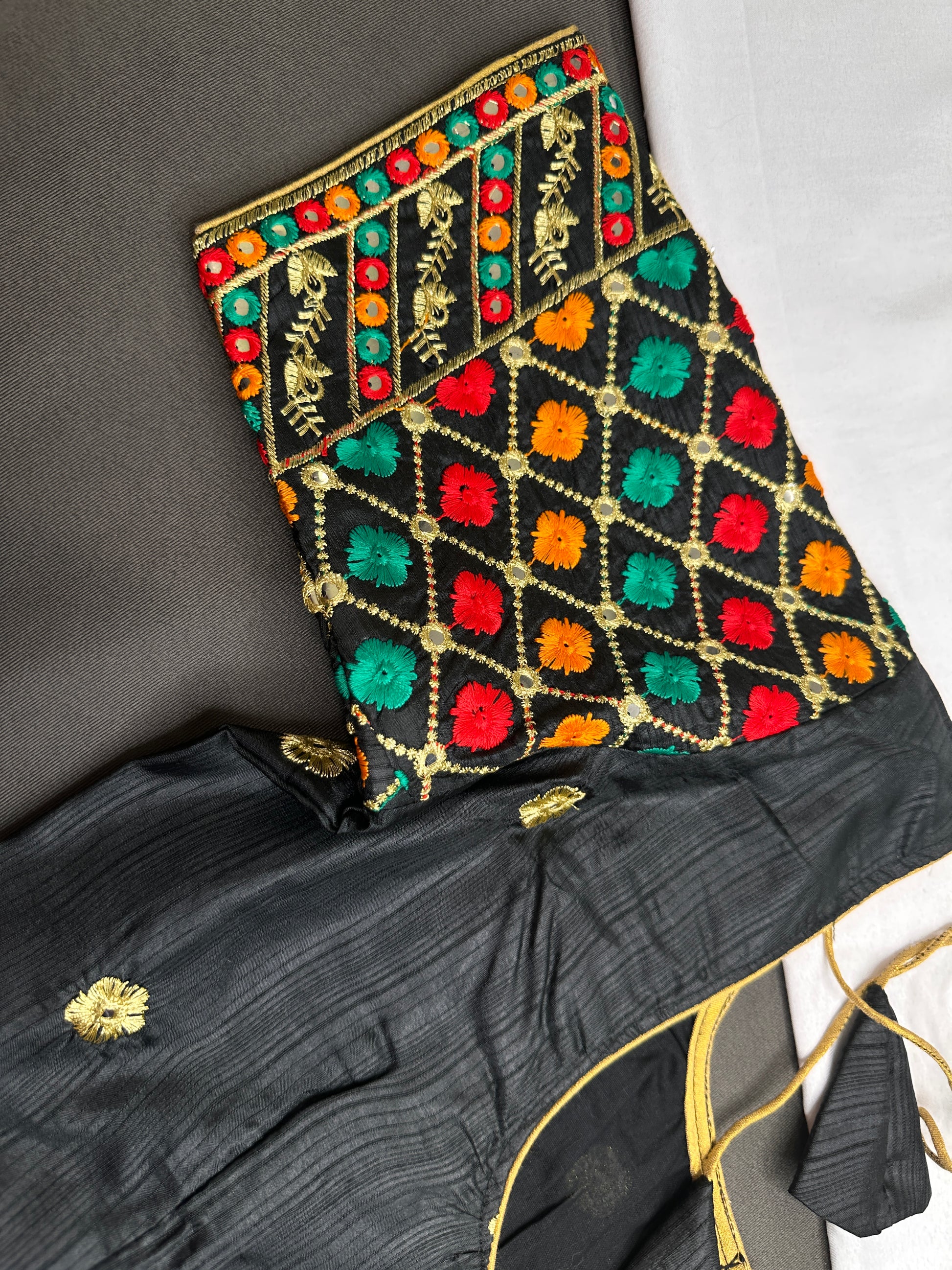 Black Embriodery Work Blouse - 