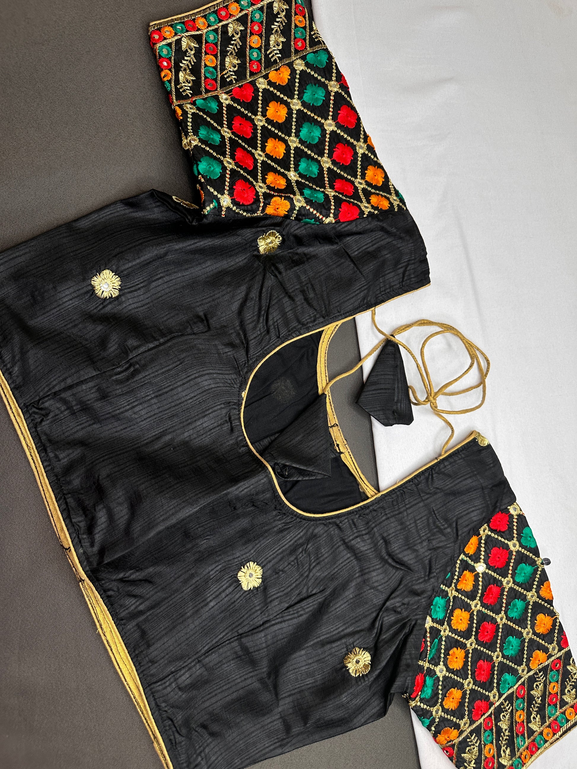 Black Embriodery Work Blouse - 