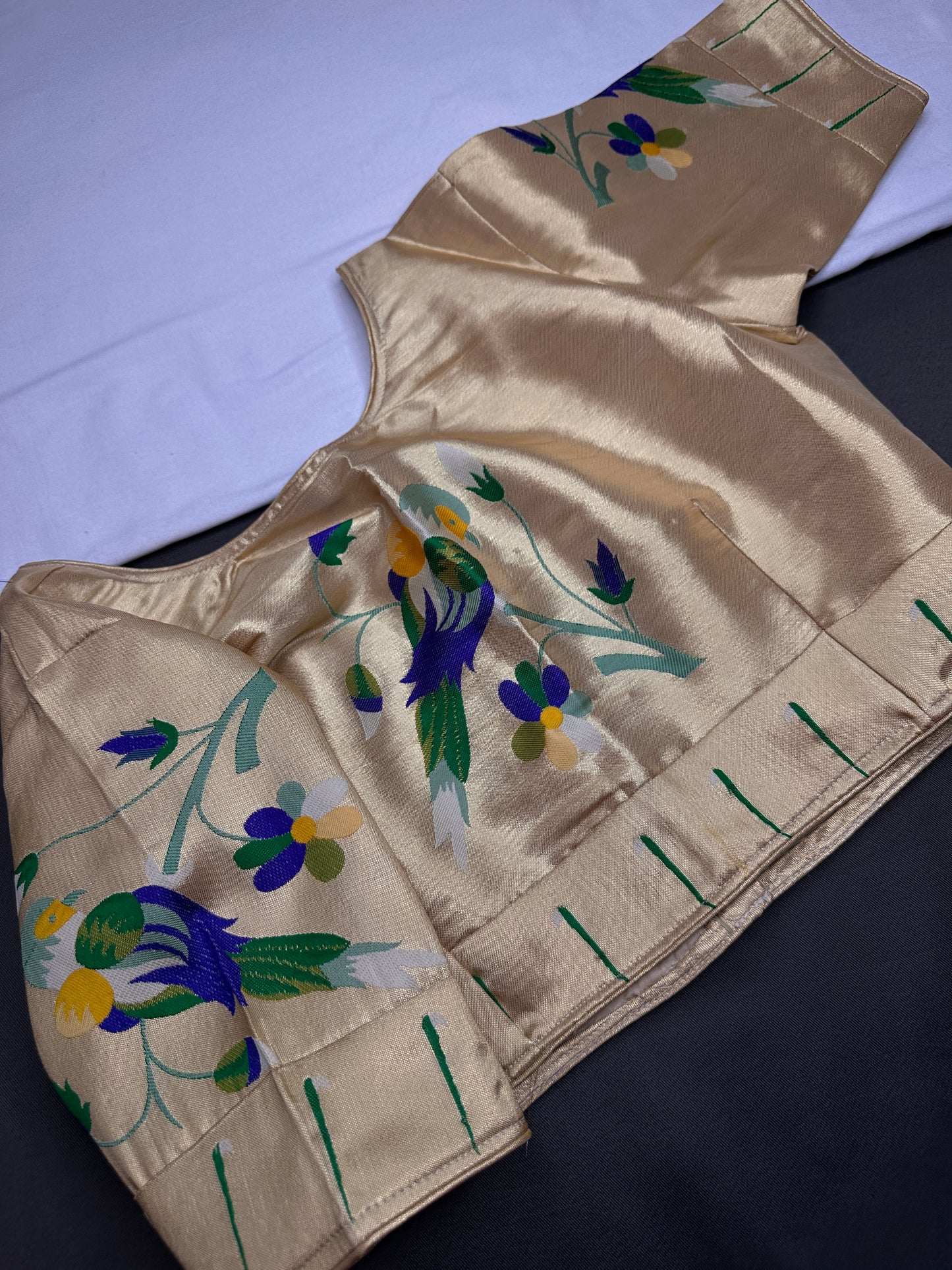 Gold Pure Painthani Blouse - 