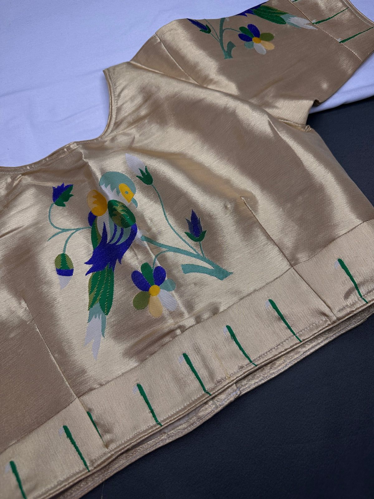Gold Pure Painthani Blouse - 