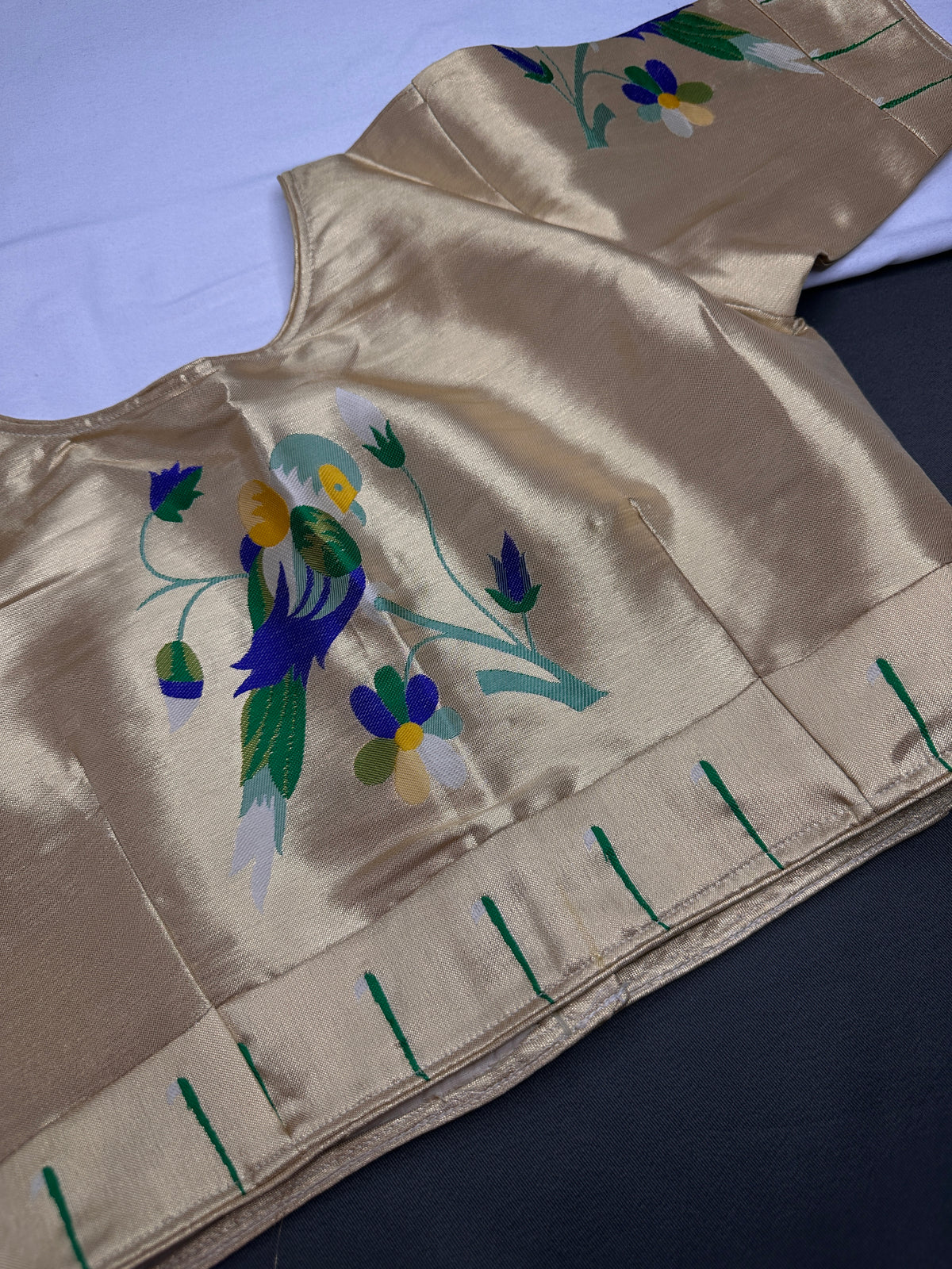 Gold Pure Painthani Blouse - 