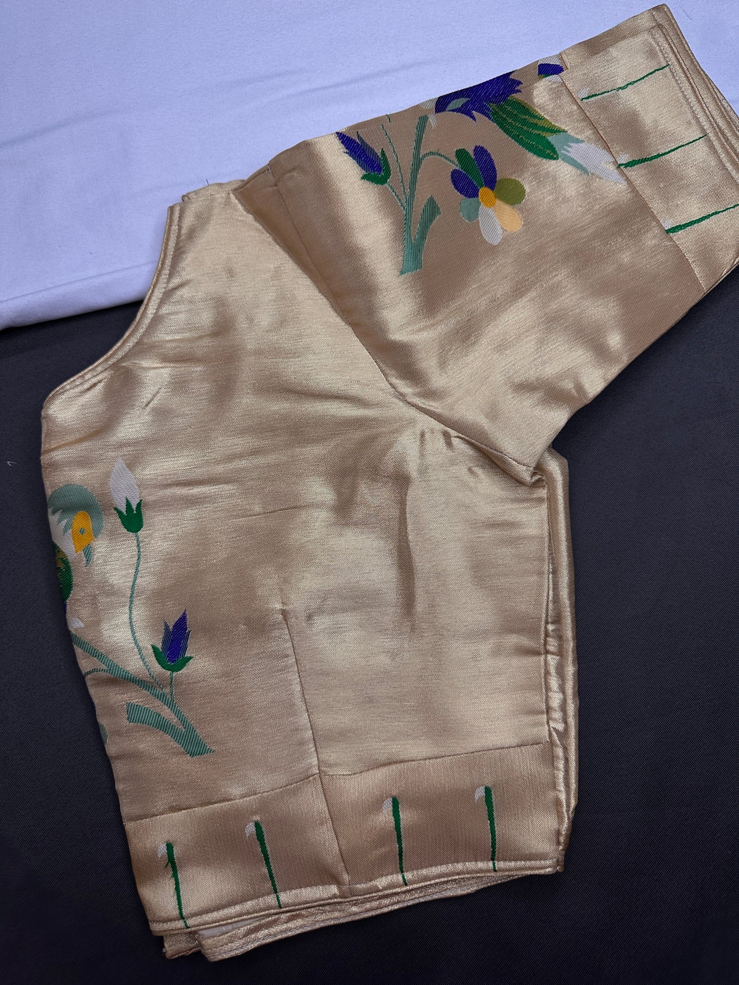Gold Pure Painthani Blouse - 
