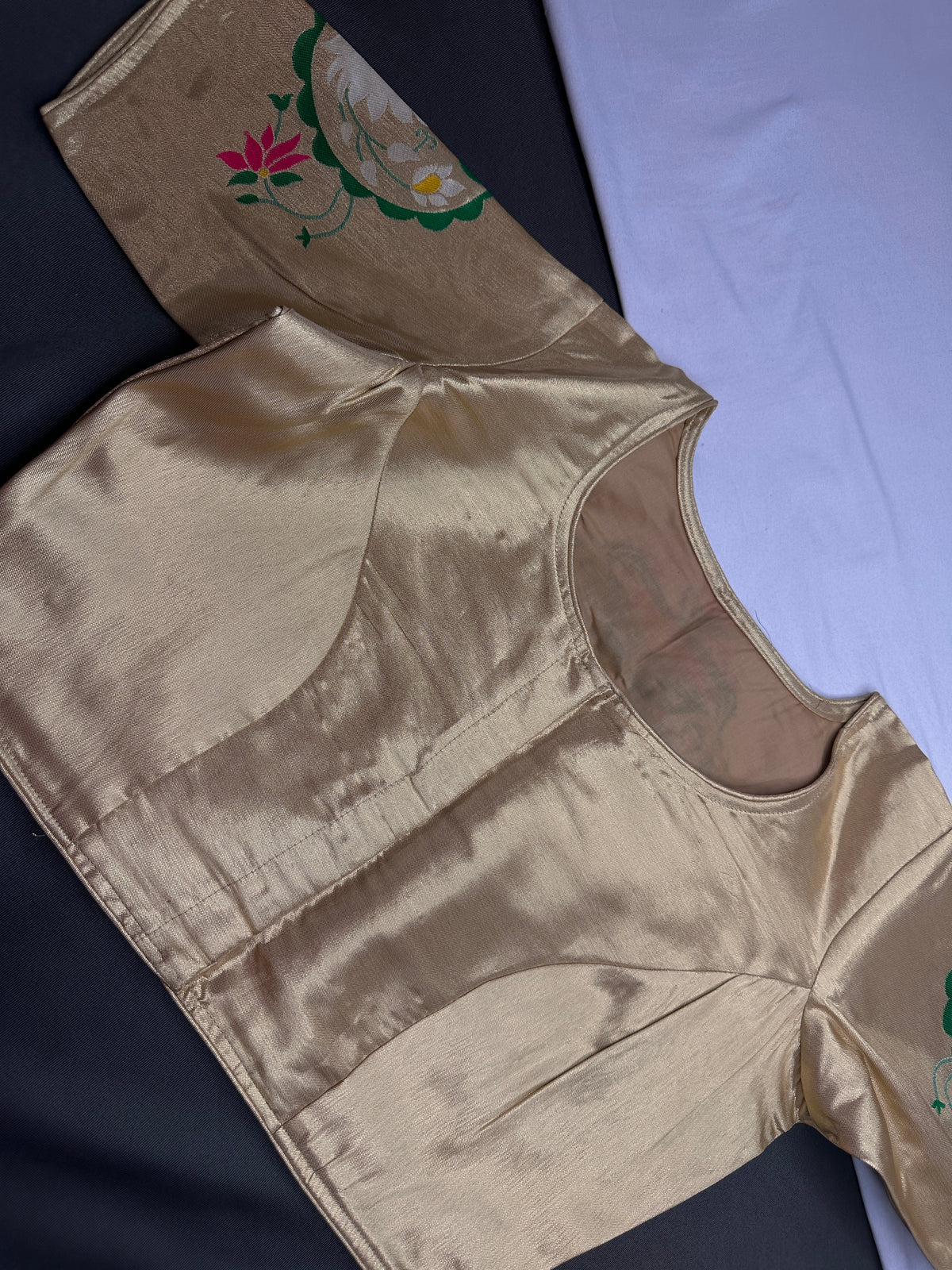 Gold Pure Painthani Blouse - 