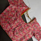 Multi Color Pink Base Blouse - 