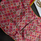 Multi Color Pink Base Blouse - 