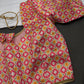 Multi Color Pink Base Blouse - 