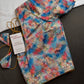 Multi Color Blue Base Blouse - 