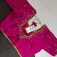 Pink Silk Maggam Aari Blouse - 