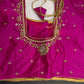Pink Silk Maggam Aari Blouse - 