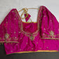 Pink Silk Maggam Aari Blouse - 