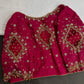 Pink Net Silk Maggam Aari Blouse - 