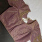 Lavender Tissue Silk Maggam Aari Work Blouse - 