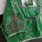 Green Tissue Silk Maggam Aari Work Blouse - 