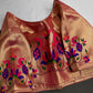 Gold Pink Pure Painthani Blouse - 