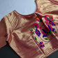Gold Pink Pure Painthani Blouse - 