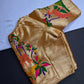 Gold Pure Painthani Blouse - 