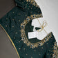 Green Silk Maggam Aari Work Blouse - 