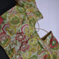 Green Floral Multi Kalmakari Printed Silk Blouse - 