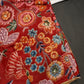 Red Floral Multi Kalmakari Printed Silk Blouse - 