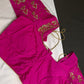 Pink Pattu Silk Maggam Aari Blouse - 