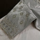 Silver Silk Maggam Aari Work Blouse - 