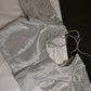 Silver Silk Maggam Aari Work Blouse - 