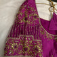 Pink Net Maggam Aari Work Blouse - 