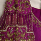 Pink Net Maggam Aari Work Blouse - 