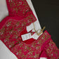 Pink Bridal Heavy Maggam Aari Work Blouse - 