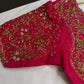 Pink Bridal Heavy Maggam Aari Work Blouse - 