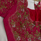 Pink Bridal Heavy Maggam Aari Work Blouse - 