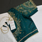 Green Maggam Aari Work Blouse - 