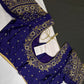 Purple Maggam Aari Work Blouse - 