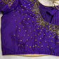 Purple Maggam Aari Work Blouse - 