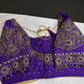 Purple Maggam Aari Work Blouse - 