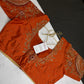 Rust Brown Silk Maggam Aari Blouse - 