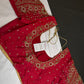Red Silk Maggam Aari Blouse - 
