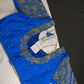 Blue Pattu Silk Maggam Aari Blouse - 