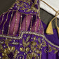 Purple Net Maggam Aari Work Blouse - 