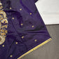 Purple Maggam Aari Work Blouse - 