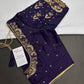 Purple Maggam Aari Work Blouse - 