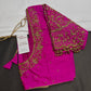 Pink Pattu Silk Maggam Aari Blouse - 